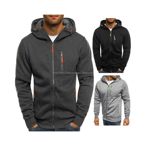 Sweat à capuche pour homme personnalisé avec logo, coton et polyester de haute qualité, imprimé, fermeture éclair, quantité, DIY, OEM, personnalisé - Product Image 2