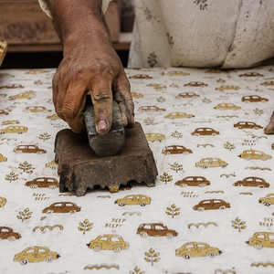 Juego de Edredón para Bebé de Algodón Estampado a Mano de Jaipur, Hipoalergénico, Súper Suave, Lavable a Máquina, Ecológico, Ideal para Viajes - Product Image 3
