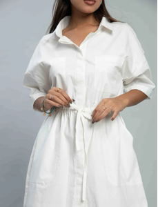 Robe courte blanche classique - Product Image 3