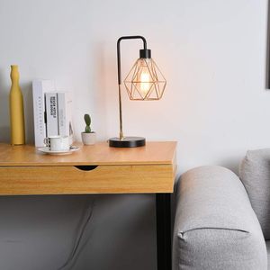 Luxury Gold <b>Desk</b> Lamp Industrial Edison Style Table Lamp for End Table Bedroom Living Room <b>Office</b> Interior Decor - Product Image 4