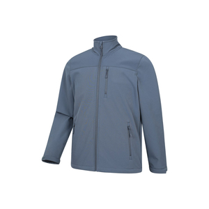 Chaqueta de Forro Polar para Hombre, Color Sólido, Cuello Alto, Cierre de Cremallera, Resistente al Viento, Ropa Casual para Exteriores, Otoño, Corte Regular, Material de Poliéster - Product Image 2