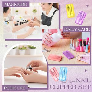 Set de Manicura Portátil Mini de Acero Inoxidable con Tijeras y Pinzas, Kit de Cuidado Personal Compacto para Viaje - Product Image 5