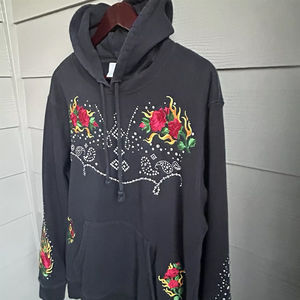 Sudadera con Capucha Personalizada con Logotipo Bordado, Informal, Moderna, Suave, 100% Algodón, Gruesa, con Pedrería, de Alta Calidad, para Invierno, Venta al Por Mayor - Product Image 2