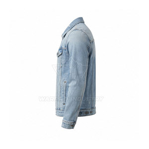 Everyday Style Jeans Winter <b>Jacket</b> for <b>Men</b> Eco-Friendly Front Logo Modern Look Casual Outfits - Product Image 4
