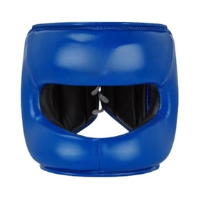 Protector de cabeza personalizado OEM de primera calidad hecho con cuero vacuno 100% genuino, utilizado para entrenamiento y combate de MMA y kickboxing. - Product Image 1