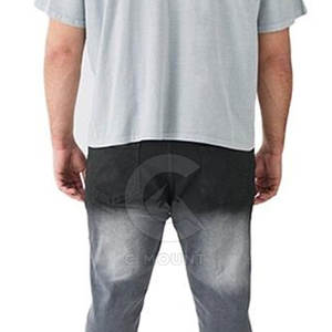 กางเกงยีนส์ทรงคาร์โก้แบบหลายกระเป๋า สไตล์ยูบีร์นแฟชั่น ล้างสีแบบแอซิดวอช - Product Image 5