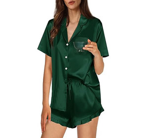 Conjunto de Pijamas de Alta Calidad para Mujer, Elásticos, de Spandex/Algodón, para Verano, Otoño y Primavera - Product Image 4