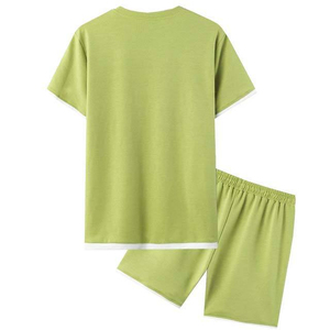 Conjunto de Verano para Hombre de Algodón Grueso de Diseño Profesional y Calidad, con Logotipo Personalizado, Ropa Urbana de Manga Corta, Informal, para la Playa - Product Image 1
