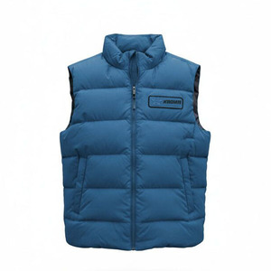 Gilet matelassé unisexe respirant avec fermeture éclair et capuche, sans manches, pour l'hiver, pour homme - Product Image 1