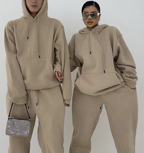 Tenues Chaudes pour Femmes et Hommes – Ensembles de Vêtements Automne-Hiver – Survêtements Chauds à Col Montant et Fermeture Éclair – Sweat-shirts pour Hommes - Product Image 2