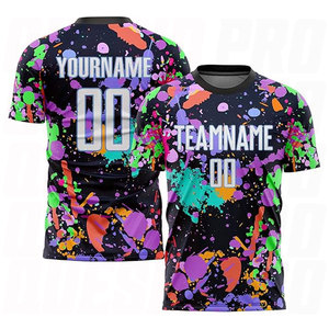 เสื้อฟุตบอลแบบกำหนดเองสำหรับผู้ชาย ผู้หญิง และเด็กชาย เสื้อยืดฟุตบอลแบบสปอร์ตพร้อมชื่อและหมายเลข ระบายอากาศได้ดี ชุดกีฬา - Product Image 2