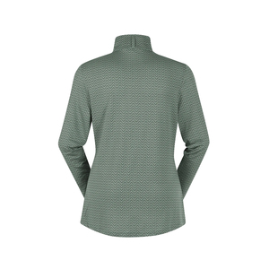 Chemise d'équitation pour femmes, col rond, manches longues, demi-fermeture éclair, respirante, séchage rapide, toutes saisons - Product Image 6