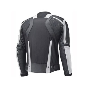 Blouson de moto en cuir PU et toile pour homme, homologué CE, imperméable, coupe-vent, hiver, avec logo frontal - Product Image 6