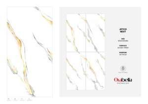 Azulejo de Porcelana Super Premium Brillante de 24x48 Pulgadas, Superficie de Alto Brillo, Diseño de Gran Tamaño para Paredes y Pisos - Product Image 3