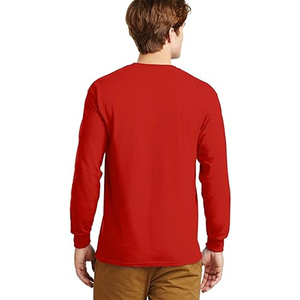 T-shirt à manches longues bicolore pour homme, logo personnalisé, tee-shirt de performance, vêtements de sport professionnels pour la salle de sport, entraînement, nouveau modèle 2026 - Product Image 5