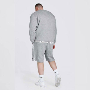 Ensemble de t-shirt et short de sport d'hiver pour homme avec motif uni, short de sport et service OEM - Product Image 5