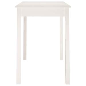 Table à manger compacte et minimaliste en bois de pin massif blanc - Product Image 4