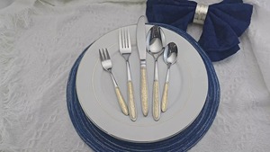 Industry trending metallic cutlery <b>set</b> designed to complement all tableware styles Ideal for hotels, cafes, and restaurants - Product Image 3