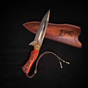 Cuchillo utilitario de punta afilada SHARP POINT TRADES, hoja de acero no ajustable, mango de madera de calidad DIY, 0.5mm de grosor, 6.7in de largo total - Product Image 3