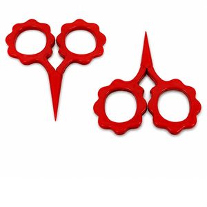 Mini Sunflower & Daisy Design Stainless Steel Right-Handed Hair <b>Thinning</b> Scissors with Short Handle - Product Image 1
