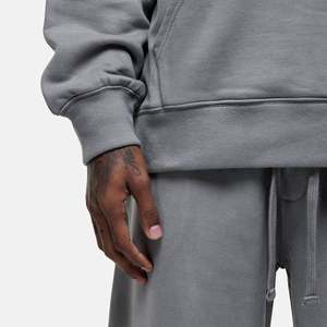 Sweat à capuche personnalisé imprimé numériquement, délavé, grande taille, décontracté, pour homme, vente en gros - Product Image 4