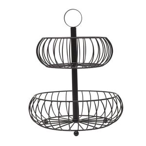Linea Exports Inc Metal Wire <b>Storage</b> <b>Basket</b> <b>Rectangle</b> With Handle Rustic Style Multi Purpose Neatening Organizer - Product Image 6
