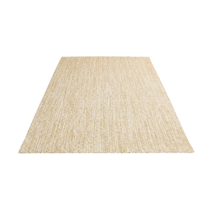 Alfombra Tejida a Mano de Lana de Avena Natural, Ecológica, Antideslizante, con Textura Cruzada Sutil para Hogar Escandinavo - Product Image 1