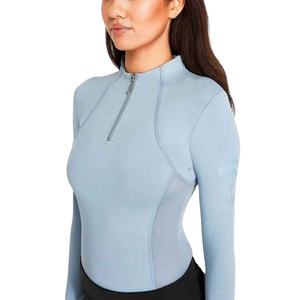 Chemise d'équitation extensible ultra-confortable pour femme, anti-humidité, manches longues, coupe ajustée, sous-couche pour l'équitation - Product Image 2