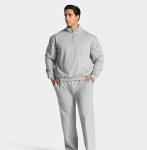 Custom Wholesale Top Quality <b>Men</b> Sweat Shirt Best Selling <b>Men</b> Crew Neck <b>Thermal</b> Full Zip Us <b>Thermal</b> Sweatshirt - Product Image 2