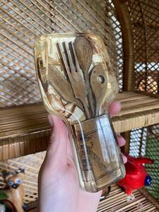 Handcrafted Wooden Utensil Holder Cutlery Organizer <b>for</b> <b>Kitchen</b> Counter - Product Image 5