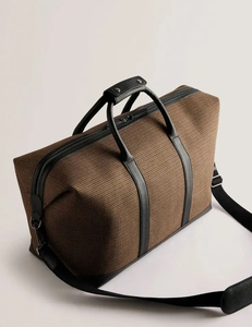 Bolsa Deportiva Negra de PU con Cierre de Cremallera, Bolsa de Viaje para Fitness, Diseño Resistente - Product Image 5