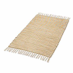 Striped Jute Eco Friendly PET Friendly <b>Bath</b> Rug Flat Weave Bohemian Area Rug Fringe Bathroom <b>Mat</b> <b>Non</b> <b>Slip</b> Camping Floor Carpet - Product Image 1
