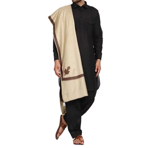 Men Winter <b>Wool</b> Shawl Soft Warm Breathable Solid 300g Traditional Office Wear Wrap Customizable Middle Eastern Style - Product Image 1