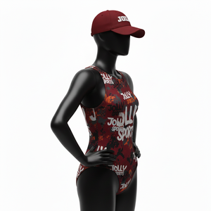 Maillot de bain athlétique pour femme, tissu polyester et élasthanne haute élasticité, respirant, séchage rapide, logo personnalisé. - Product Image 3