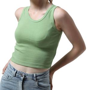 Camiseta de Verano para Mujer, Directo de Fábrica, Suave, Transpirable, de Algodón, Informal, para Playa, Fabricante de Marca Privada - Product Image 5