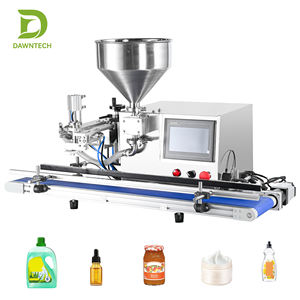 Máquina semiautomática de llenado de pasta con transportador para mermelada, miel, crema, detergente, loción y salsa - Product Image 4