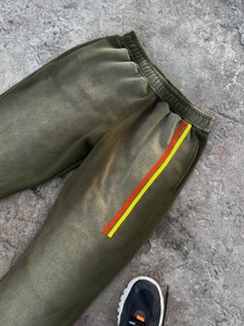 Pantalones de chándal jogger personalizados para hombre 2026, de invierno, lisos, con lavado ácido, cintura elástica, logo frontal y raya lateral, estilo casual urbano - Product Image 5