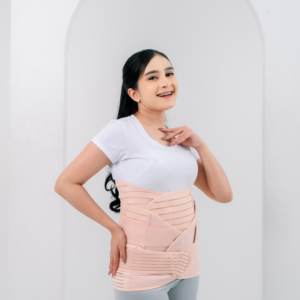 Create Your Brand 3in1 Postpartum Belly Belt Tummy Band Girdle <b>Corset</b> Body Shaper Strap <b>Waist</b> <b>Trainer</b> Pelvis Wrap C-Section - Product Image 1