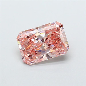 Exquise pierre précieuse rose de 1 carat, taille radiant, offrant une brillance symétrique élite et une clarté de couleur intense exceptionnelle. - Product Image 5