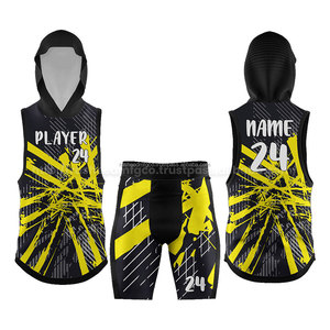 Ensemble d'uniformes de football 7 sur 7 personnalisés, maillots de compression sublimés, sweat à capuche, tenue d'équipe sportive, grande taille, respirant et anti-humidité - Product Image 4