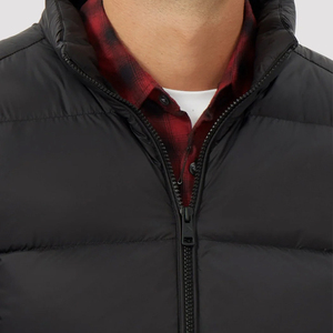 Gilet matelassé léger pour homme, automne, extérieur, poches, réversible, imperméable, respirant, coupe-vent, fermeture éclair - Product Image 3