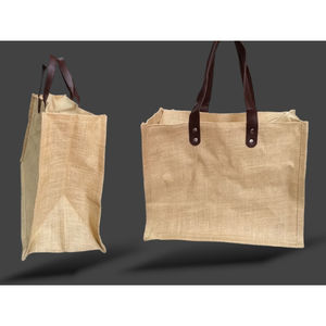 Bolsa de Yute Rectangular Estampada - Diseño Art Deco Ecológico Hecho a Mano - Ligera y Duradera para Uso en Exteriores - Diwali, Jubilación - Product Image 3