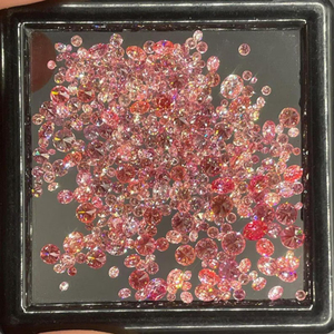Diamantes Cultivados en Laboratorio de Forma Redonda, Corte Excelente, Color Rosa Intenso, CVD HPHT, Certificados por IGI, Diamantes Melee para Joyería - Product Image 6