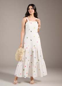 Vestido Maxi Estampado con Cuello en V para Mujer, Diseño Único y Moderno para Verano 2026, Ideal para Playa y Fiestas, Calidad Exclusiva al por Mayor - Product Image 4