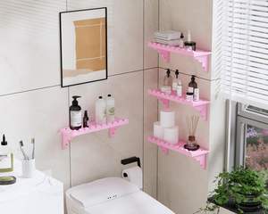 Estante de Pared de Madera Festoneada – Estante Flotante de 17 Pulgadas con Soportes de Madera, Estante de Pared Rústico Fácil de Instalar para Sala de Estar - Product Image 3