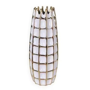 แจกันดอกไม้โลหะตกแต่งสไตล์โมเดิร์นสำหรับจัดดอกไม้ในห้องนั่งเล่น - Product Image 6