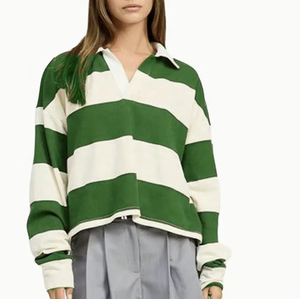 เสื้อโปโลสองสีสำหรับผู้หญิง เสื้อโปโลผ้าตาข่ายระบายอากาศ เสื้อโปโลผ้าฝ้ายป้องกันขนร่วงสำหรับผู้หญิง เสื้อโปโลผู้หญิงกันยับ - Product Image 1