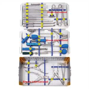 BISONS - Juego de Instrumentos Manuales de Acero Inoxidable para Sistema de Fusión Cervical Occipital, Kit de Cirugía de Columna Vertebral - Product Image 1