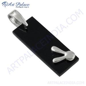 Moda 925 Plata Vintage patrón religioso colgante negro ónix piedra preciosa diamante piedra principal chapado en oro colgantes finos encantos - Product Image 1