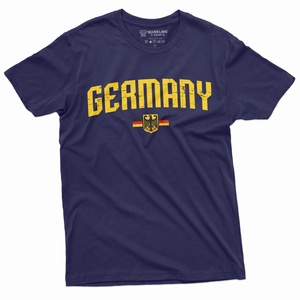 Nouveau design T-shirt oversize unisexe à manches courtes pour homme, col rond, avec impression personnalisée Eritrea et motifs allemands, uni - Product Image 3